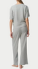 Waffle-Knit Pajama Set Short Sleeve Lounge/PJ Set