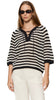 LACE UP SWEATER TEE BLACK/CHALK