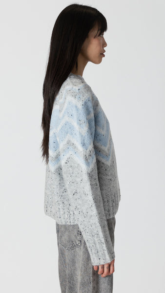 LEIGHTON FLECK FAIR ISLE CREWNECK SWEATER *Last one-S*
