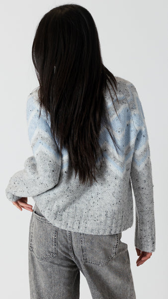 LEIGHTON FLECK FAIR ISLE CREWNECK SWEATER *Last one-S*