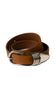 VEGAN BELT W/ SILVER DETAIL