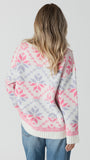LYRA FAIR ISLE MOCKNECK SWEATER * Last one - Sz L*