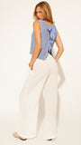MARTINO TIE BACK KNIT TOP *LAST ONE -XS*