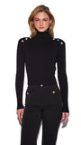 RAVEN TURTLENECK SWEATER IN RICH CAVIAR