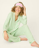Pupcation Palms Kiwi Stripe 3-Piece PJ Set