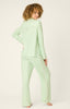 Pupcation Palms Kiwi Stripe 3-Piece PJ Set