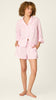 Afterparty Poplin Martini Print Long Sleeve & Shorts PJ Set
