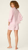 Afterparty Poplin Martini Print Long Sleeve & Shorts PJ Set
