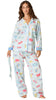 Out of Office Eyemask Print 3-Piece Flannel PJ Set