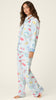 Out of Office Eyemask Print 3-Piece Flannel PJ Set