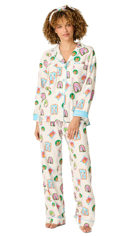 Sunset Waves Broderie Beach Pants