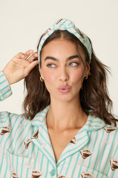 Espresso Martini 3-Piece Flannel PJ Set