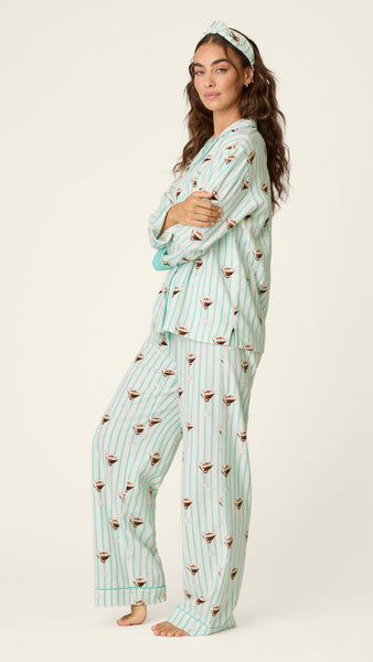 Espresso Martini 3-Piece Flannel PJ Set