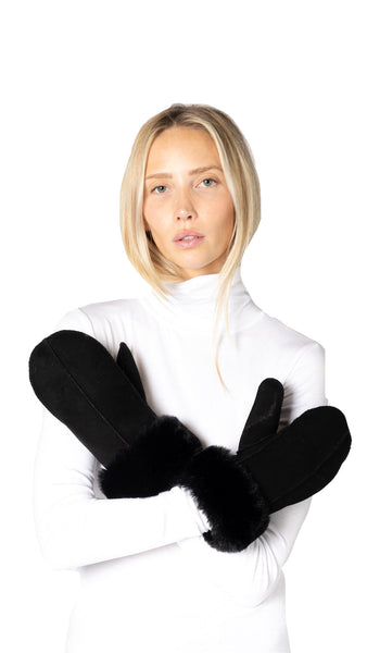 FAUX SUEDE LUXE MITTENS