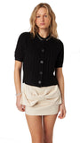 MAXWELL EMBELLISHED S/S CARDIGAN