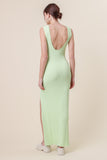 HALO LIME GREEN RIBBED DRESS *LAST ONE*