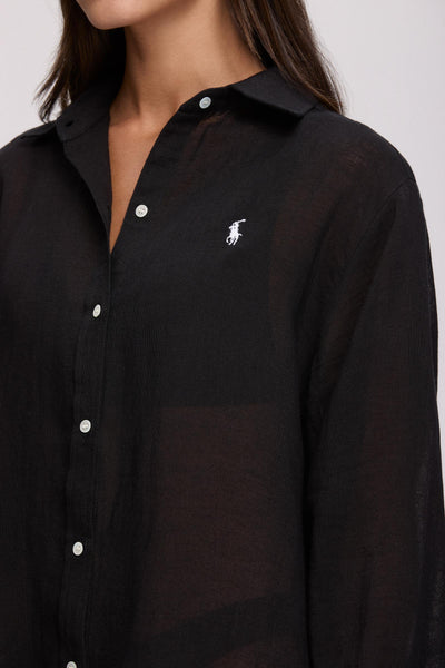 Boyfriend Button Down Shirt / Coverup