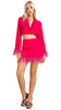 MINI SKIRT WITH FEATHER TRIM *Last One - M*