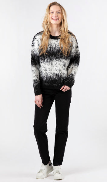 Damian Ombré Speckled Sweater – Flying Flamingos