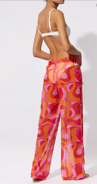 THE ODETTE PANT - PRINTED MESH