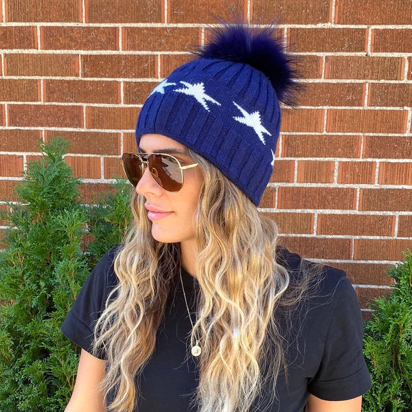 Navy Star Toque