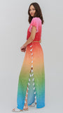 Rainbow Tassel Maxi Dress