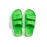 Neon Molly Green Two Banded Slides