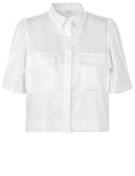 POLLIE WHITE UTILITY SHIRT *LAST ONE*