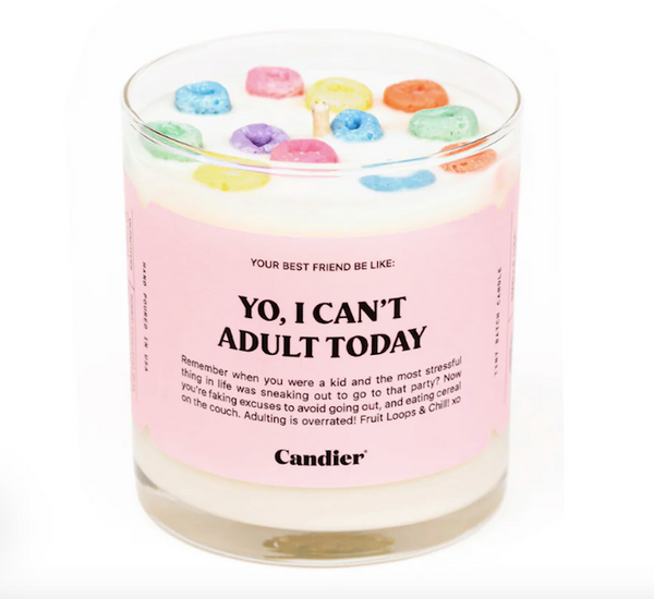 YO, I CAN’T ADULT CEREAL CANDLE