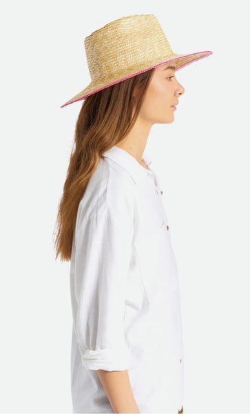 JOANNA FESTIVAL HAT - HONEY/PINK