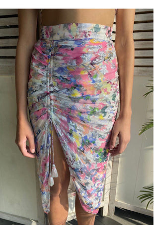 Rio Tropical Print Long Dress